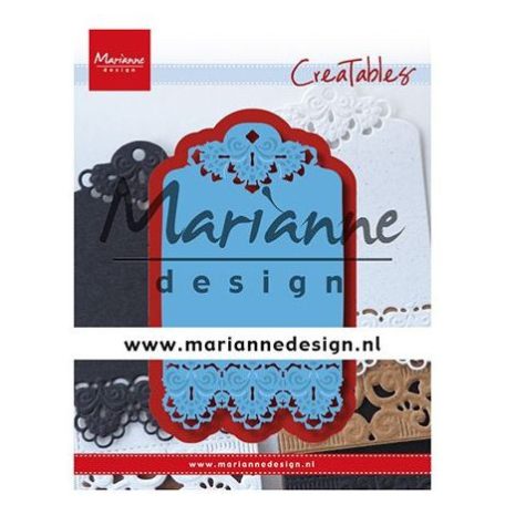 Vágósablon LR0616, Marianne Design Creatables / Brocante label -  (1 csomag)