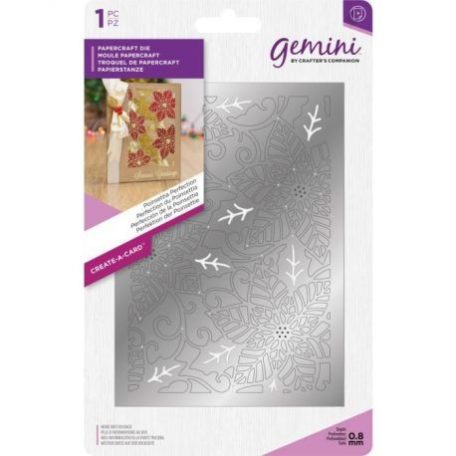 Vágósablon , Gemini Create-a-Card Die / Poinsettia Perfection -  (1 csomag)