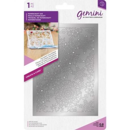 Vágósablon , Gemini Create-a-Card Die / Decadent Snowflakes -  (1 csomag)