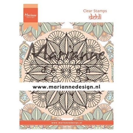 Szilikonbélyegző CS1035, Marianne Design Clear Stamp / Mandala Delhi -  (1 db)