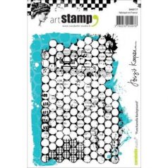   Gumibélyegző A6, punchanella background / Carabelle Art Stamp -  (1 db)
