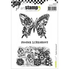   Gumibélyegző A6, papillon steampunk / Carabelle Art Stamp -  (1 db)