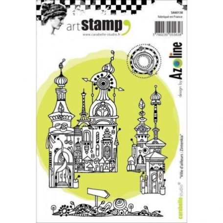 Gumibélyegző A6, ville d'ailleurs Zintenkia / Carabelle Art Stamp -  (1 db)