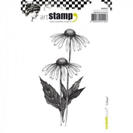Gumibélyegző A6, 2 fleurs / Carabelle Art Stamp -  (1 db)