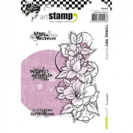 Gumibélyegző A6, les exotiks / Carabelle Art Stamp -  (1 db)