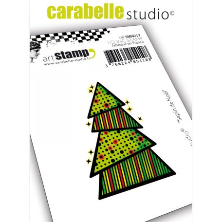Gumibélyegző mini, sapin de Noel / Carabelle Art Stamp (1 db)