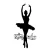 Stencil 12x25cm, Dancer / Stamperia Thick Stencil  (1 db)