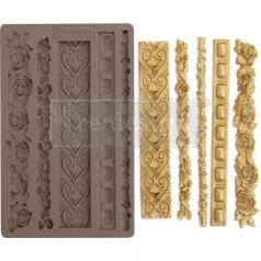   ReDesign with Prima szilikon öntőforma, 5x8 Inch Decor Mould / Elegant Borders (1 db)