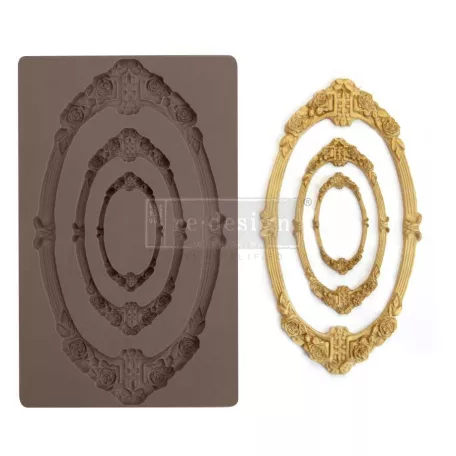 ReDesign with Prima szilikon öntőforma, 5x8 Inch Decor Mould / Sicily Frame (1 db)