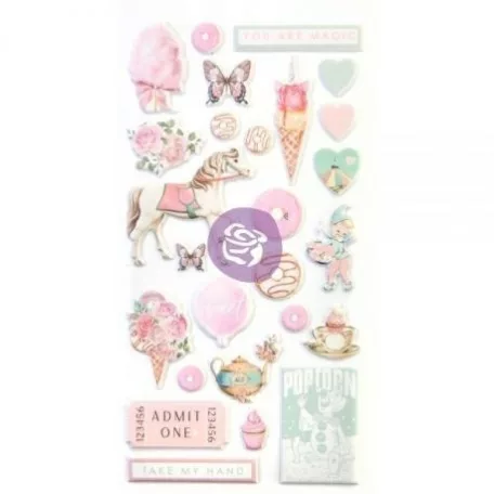 Díszítőelem , Prima Marketing Dulce / Puffy Stickers (1 csomag)