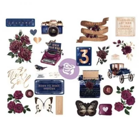 Öntapadós Chipbaord , Prima Marketing Darcelle / Chipboard Stickers (1 csomag)