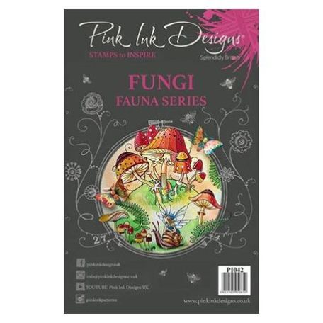 Szilikonbélyegző A5, Pink Ink Designs Clear Stamp / Fungi - Autumn (1 db)