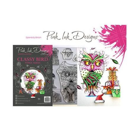 Szilikonbélyegző A5, Pink Ink Designs Clear Stamp / Classy Bird - Animals (1 db)