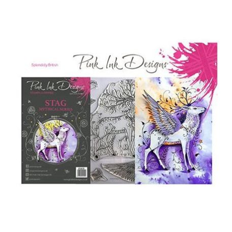 Szilikonbélyegző A5, Pink Ink Designs Clear Stamp / Stag - Animals (1 db)