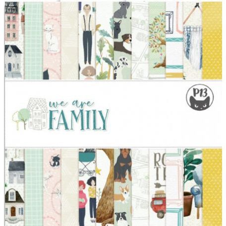 Papírkészlet Mini 12x12, Piatek13 Paper pad / We are family -  (6 lap)