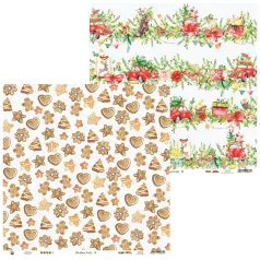   Scrapbook papír 12x12, Piatek13 Paper / Christmas treats 03 -  (1 lap)
