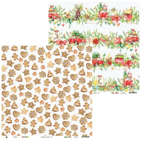 Scrapbook papír 12x12, Piatek13 Paper / Christmas treats 03 -  (1 lap)