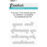   Studio Light Vágósablon - Angol kifejezések 1 - Essentials nr.189 - Studio Light Cutting & Embossing (1 csomag)