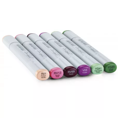 Grafikai filctoll készlet , COPIC Sketch marker / Virág kedvencek 1 - Floral Favorites 1 (6 db)