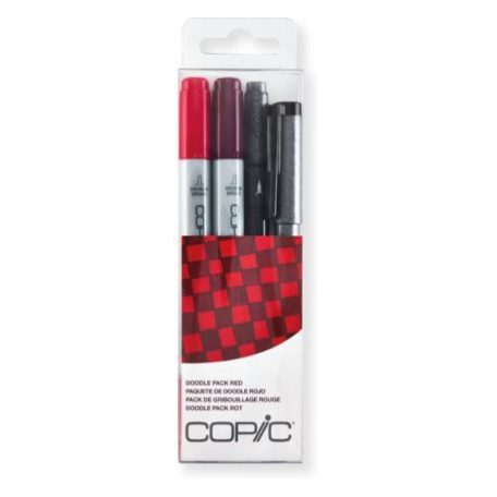 Copic Doodle Csomag , COPIC Ciao marker / Piros - Doodle Pack Red (4 db)
