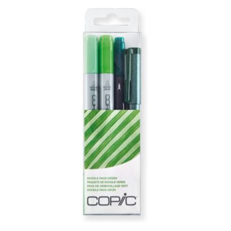 Copic Doodle Csomag , COPIC Ciao marker / Zöld - Doodle Pack Green (4 db)