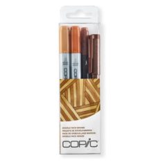   Copic Doodle Csomag , COPIC Ciao marker / Brown - Doodle Pack Brown (4 db)