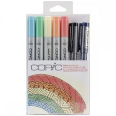   Copic Doodle Készlet , COPIC Ciao marker / Szivárvány - Rainbow Doodle Kit (6 db)