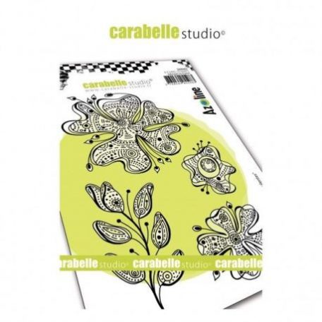Gumibélyegző A6, fleurs succulentes / Carabelle Art Stamp -  (1 db)