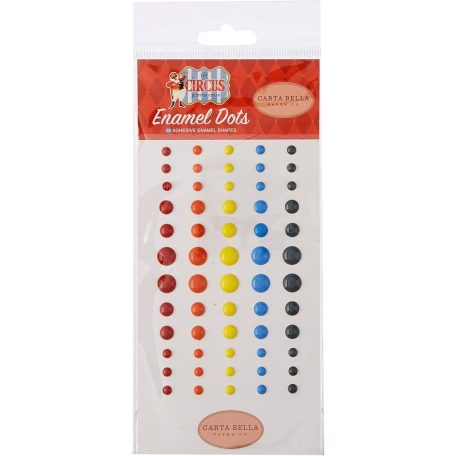 Carta Bella Díszítő pötty The Circus / Enamel Dots (60 db)