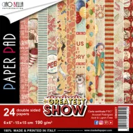   Papírkészlet 6x6, Ciao Bella Paper Pad / The Greatest Show Paper -  (24 lap)