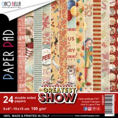   Papírkészlet 6x6, Ciao Bella Paper Pad / The Greatest Show Paper -  (24 lap)