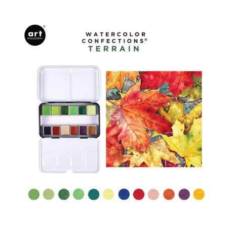 Art Philosophy akvarell festék készlet - Terrain - Watercolor Confections (12 szín)