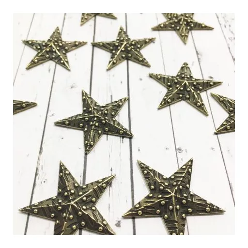 Fém díszítőelem MF127, Star 1.1 STE / MitForm Metal Trinkets (1 db)