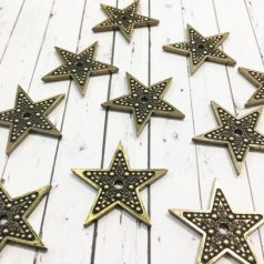   Fém díszítőelem MF129, Star 2.1 STE / MitForm Metal Trinkets (1 db)