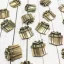 Fém díszítőelem MF136, Gift 1.2 STE / MitForm Metal Trinkets (1 db)
