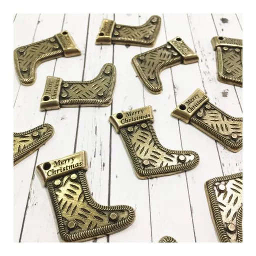 Fém díszítőelem MF141, Gift sock 2.1 STE / MitForm Metal Trinkets (1 db)