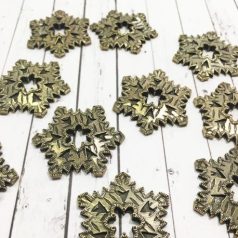   Fém díszítőelem MF145, Snowflake 1.1 STE / MitForm Metal Trinkets (1 db)