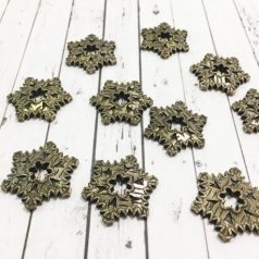   Fém díszítőelem MF146, Snowflake 1.2 STE / MitForm Metal Trinkets (1 db)