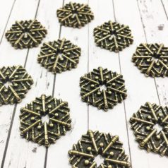   Fém díszítőelem MF147, Snowflake 2.1 STE / MitForm Metal Trinkets (1 db)