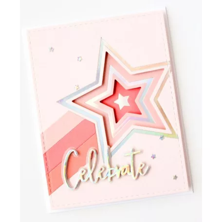 Sizzix Vágósablon 657567 - Stars - Csillagok - Framelits (5 db)