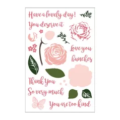   Szilikonbélyegző , LDRS Creative Clear Stamp /  Love In Bloom (1 csomag)