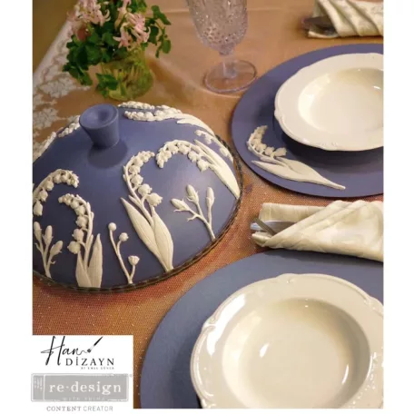 ReDesign with Prima szilikon öntőforma, 5x8 Inch Decor Mould / Bell Orchids (1 db)