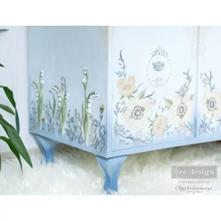 ReDesign with Prima szilikon öntőforma, 5x8 Inch Decor Mould / Bell Orchids (1 db)
