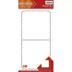   Vágósablon , Cutting Dies / Fantasy Curves - Frame Card (1 db)