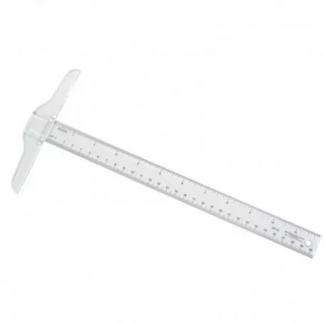 T vonalzó 12", Ruler clear T-square / Ruler -  (1 db)