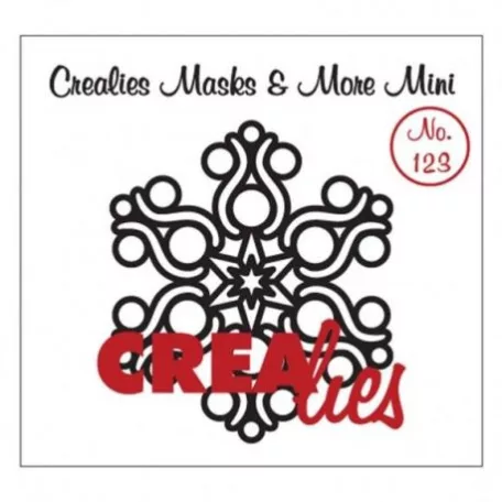 Stencil , Masks & More Mini / Snowflake B - no. 123 - Hópehely (1 db)