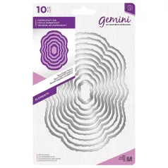   Gemini Vágósablon - Torn Edge Oval 2 - Elements Dies (1 csomag)