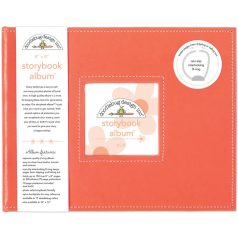   Scrapbook Album  8"X8", Storybook D-Ring Album / Coral (1 db)