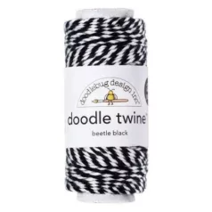 Pékzsineg , Doodle Twine / Beetle Black (1 db)