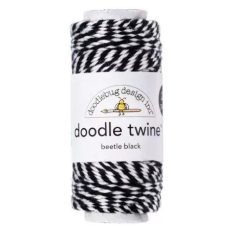 Pékzsineg , Doodle Twine / Beetle Black (1 db)